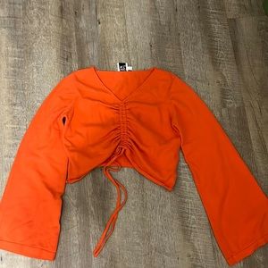 Princess Polly, orange, bell sleeve sweater